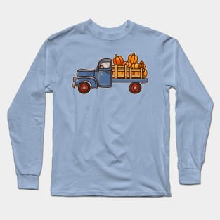 Pickup A Pumpkin! (Blue Version) Long Sleeve T-Shirt